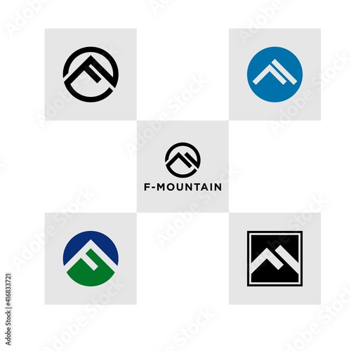 mountain logo design template 