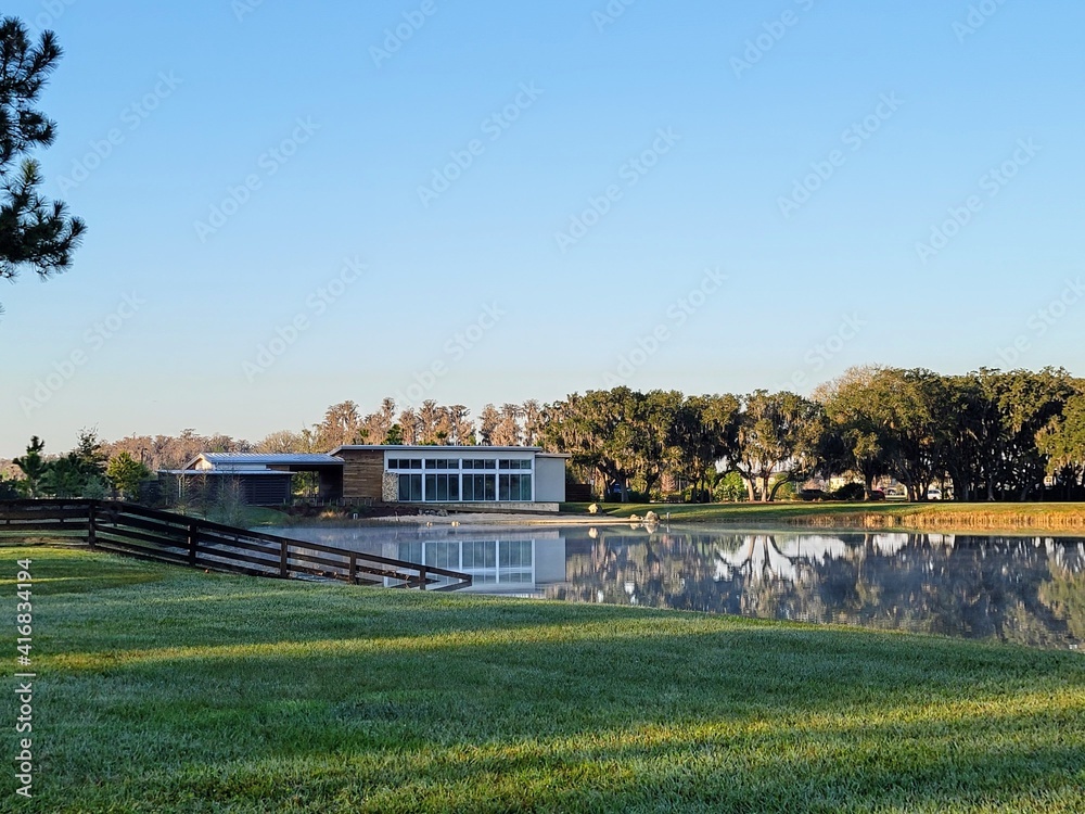 Obraz premium Early morning at Cunningham Park