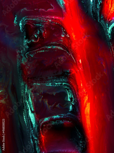 Abstract colorful brushstrokes as background