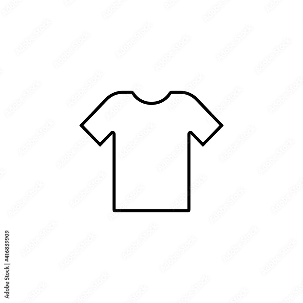 T-shirt icon, flat graphic design template, shop sign, vector illustration T-shirt icon, flat graphic design template, shop sign, vector illustration