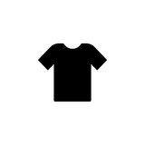 T-shirt icon, flat graphic design template, shop sign, vector illustration