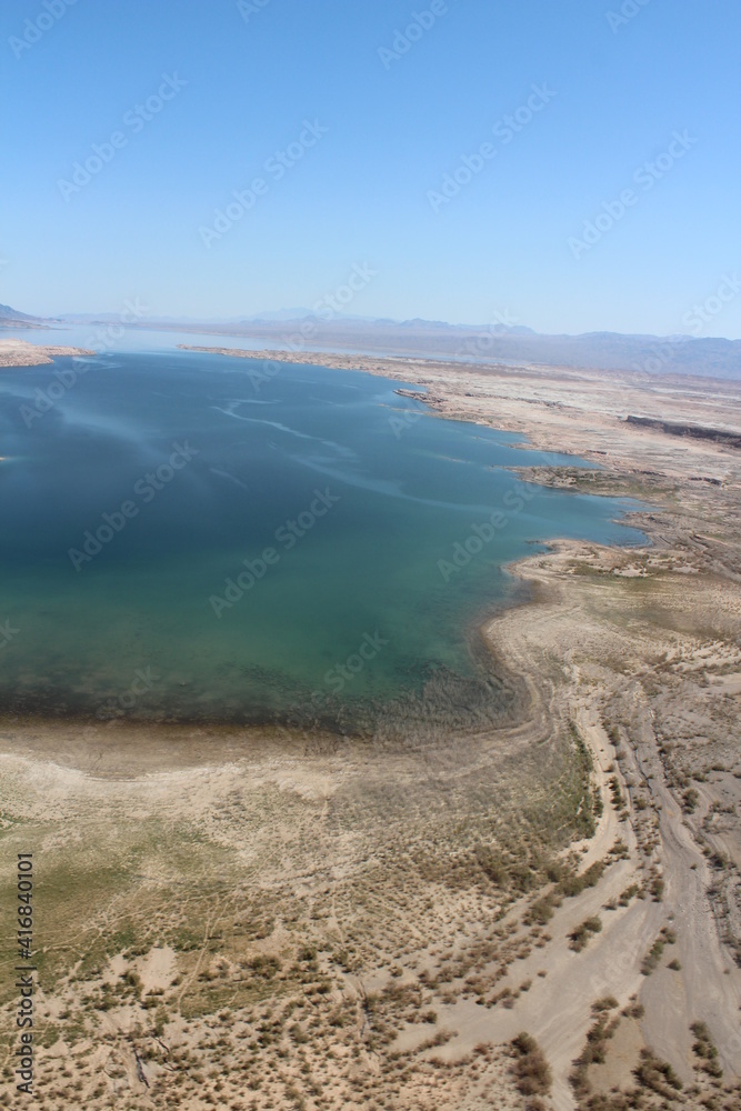 Ansicht von Lake Mead von oben Nahe Las Vegas Nevada USA
