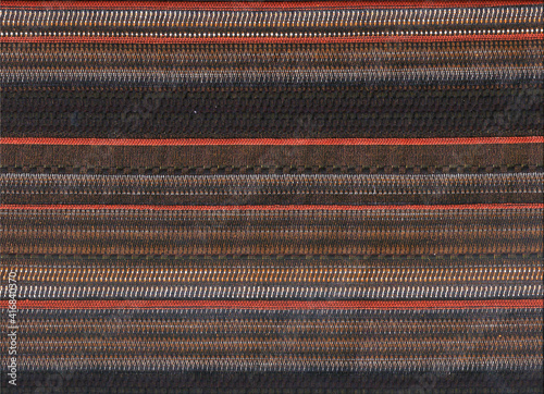 Photos Knitted texture of a sample jacquard of woven fabric