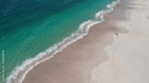 Aerial views of  Conchal beach in Guanacaste, Costa Rica