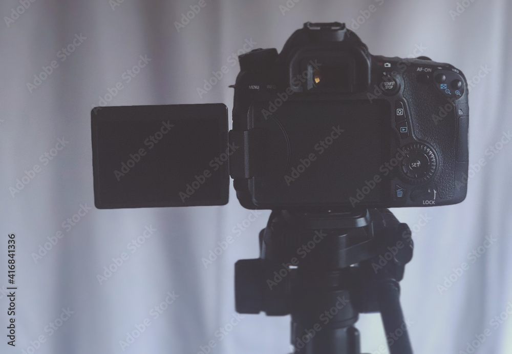 camera on tripod