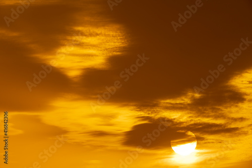 Sonnenuntergang mit Wolken