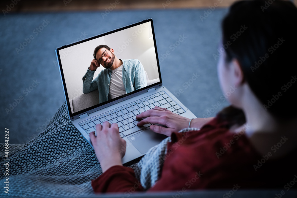 Online Dating Video Conference Call On Computer Online Dating Video Conference Call On Computer