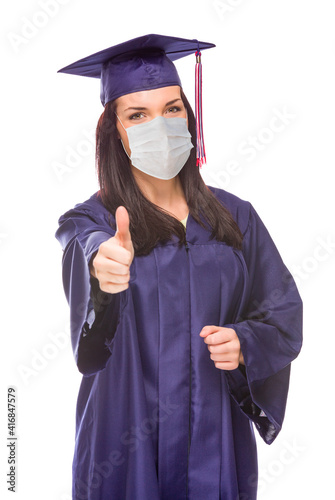 Graduating Female Wearing M...