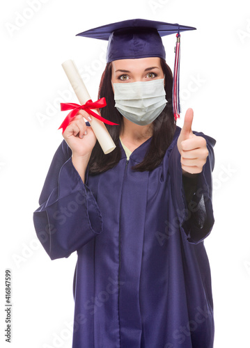 Graduating Female Wearing M...