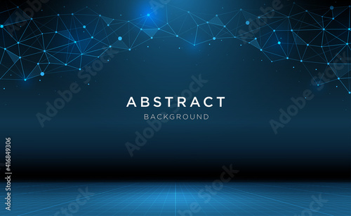 Abstract vector technology background. science and connecting technology