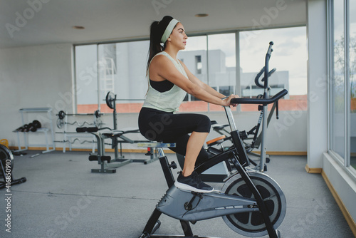 young fitness woman working out