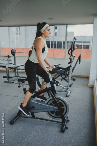 young fitness woman working out