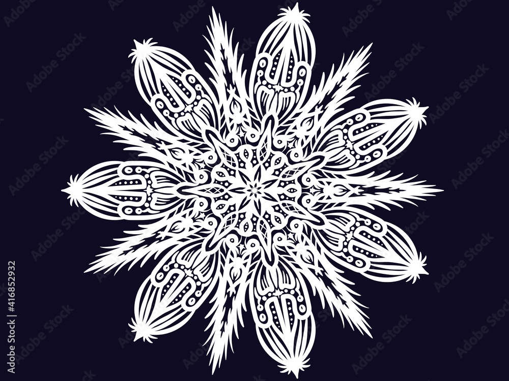 Mandala ornamental. Creative work background illustration. Digital art illustration Mandala ornamental. Creative work background illustration. Digital art illustration