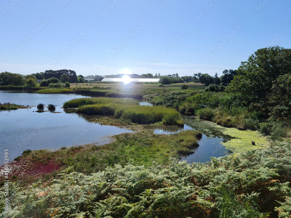 Fototapeta premium Guernsey Channel Islands, Vale Pond