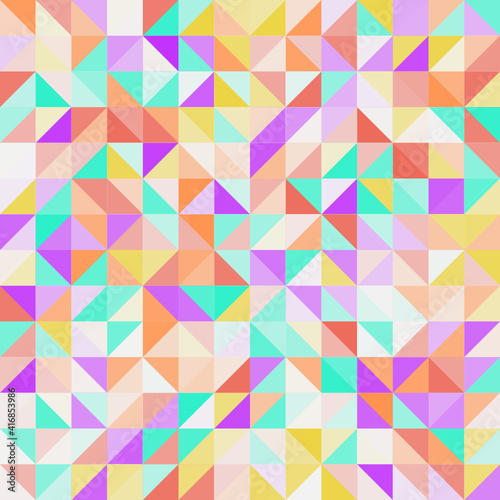 Patrón de triángulos en colores vivos