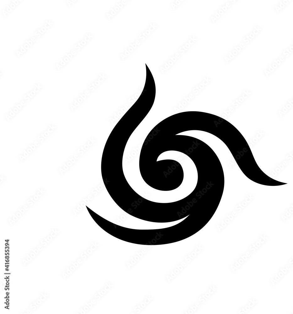 Black and White Classic Tribal Abstract Tattoo Black and White Classic Tribal Abstract Tattoo