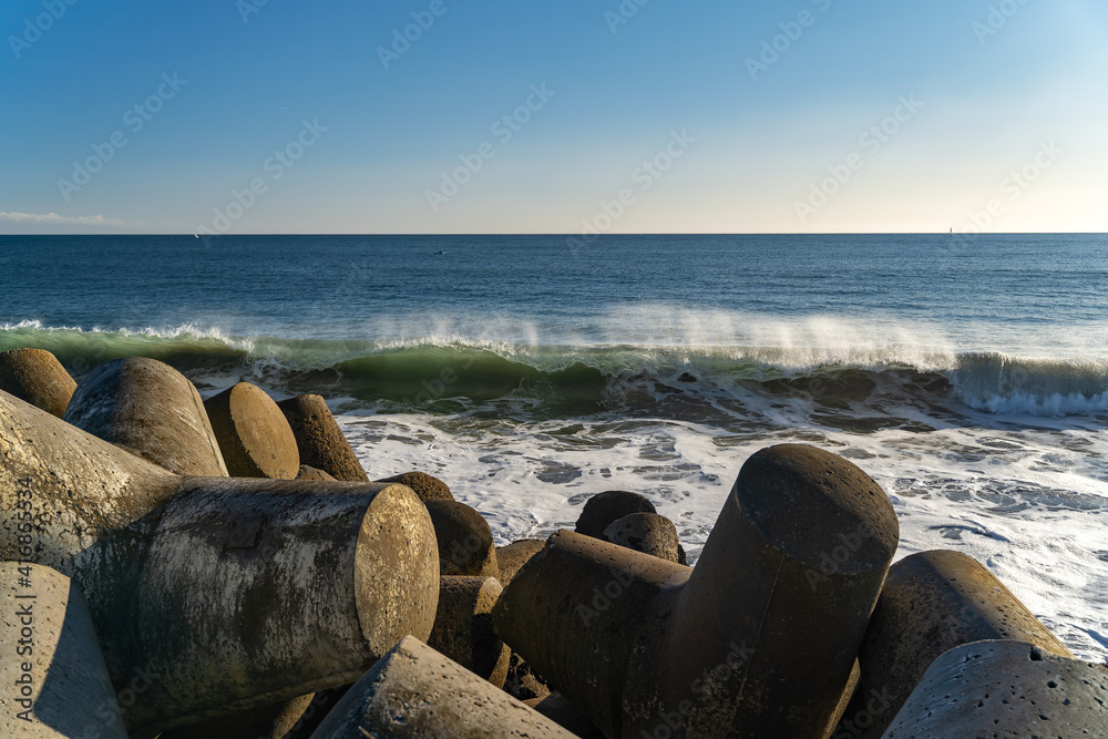 Beautiful wave of the Pacific Ocean, California Beautiful wave of the Pacific Ocean, California