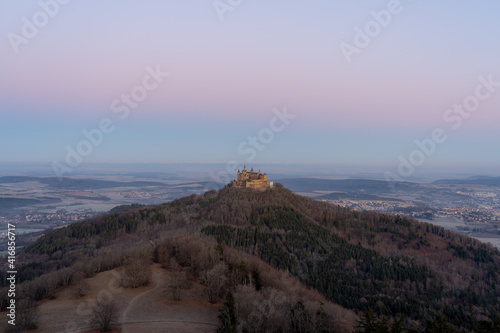 Hohenzollern castle in the morning
