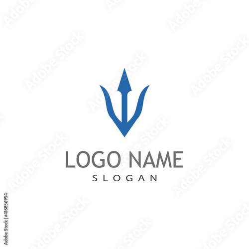 Free Download Trident Logo Template vector icon illustration design - GFXLoad