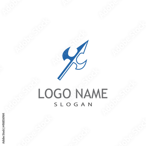 Trident Logo Template vector icon illustration design