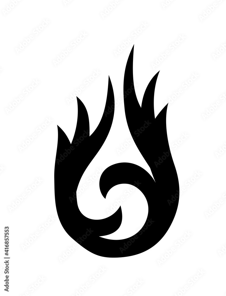 Black and White Classic Tribal Abstract Tattoo Heart Black and White Classic Tribal Abstract Tattoo Heart