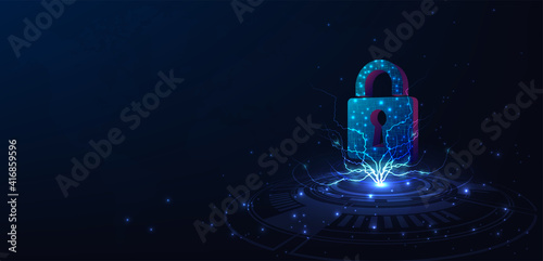 Cyber security concept design.