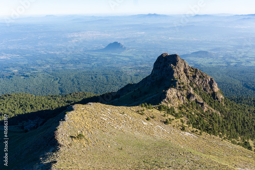 View of mountains in Mexico