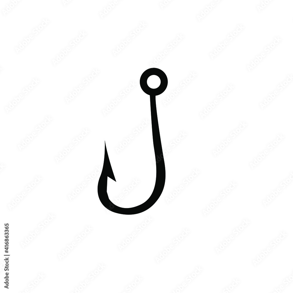 Fishing Hook icon design template illustration Fishing Hook icon design template illustration
