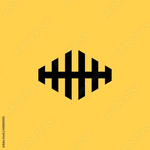 Initial leter H or fence Logo Design inspiration