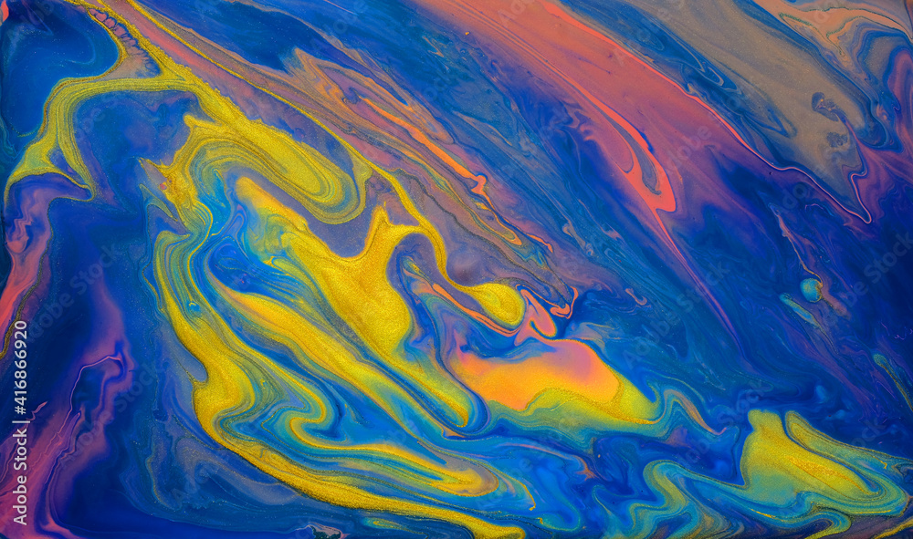 Abstract  ink painting background, Mixture of acrylic paints,   Inkscapes concept, colors