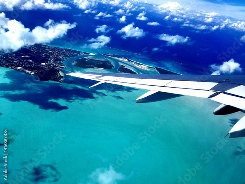 view from airplane window