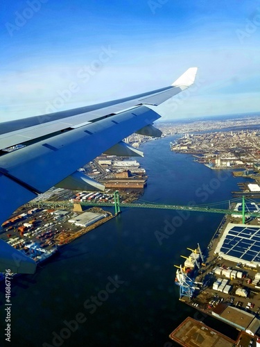 view from airplane window