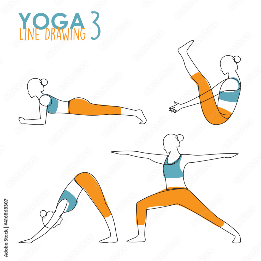 Yoga Poses Stock Illustrations – 13,081 Yoga Poses Stock Illustrations,  Vectors & Clipart - Dreamstime