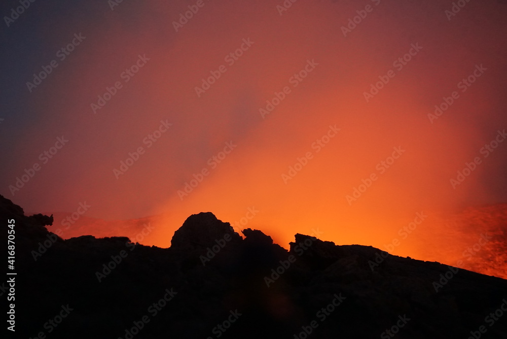 エチオピアの活火山エルタ・アレ
