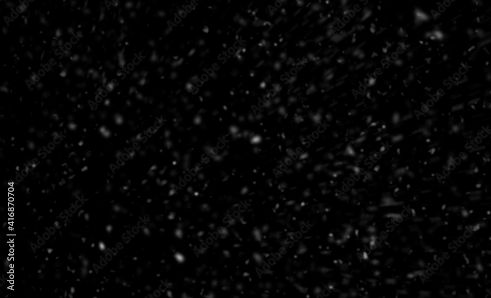 Snowfall on black background, an abstract background,Defocused Lights . Snowfall on black background, an abstract background,Defocused Lights .