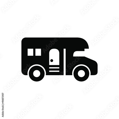 RV caravan icon