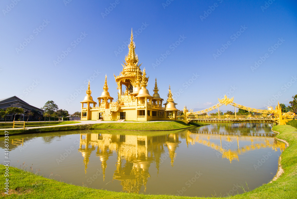 Gold pagoda in White temple