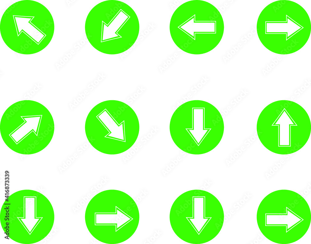 Vector Arrow Series: Up, Down, Left, Right Vector Arrow Series: Up, Down, Left, Right