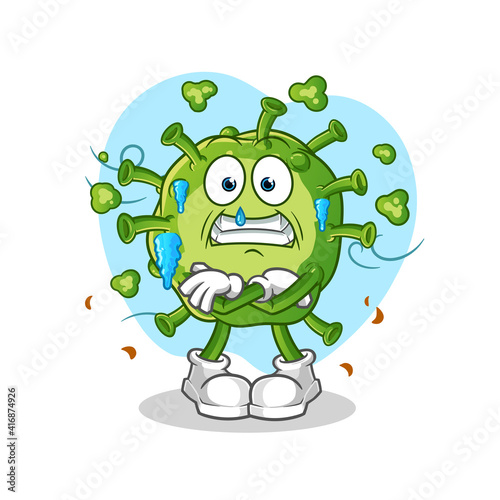 virus cold illustration. character vector