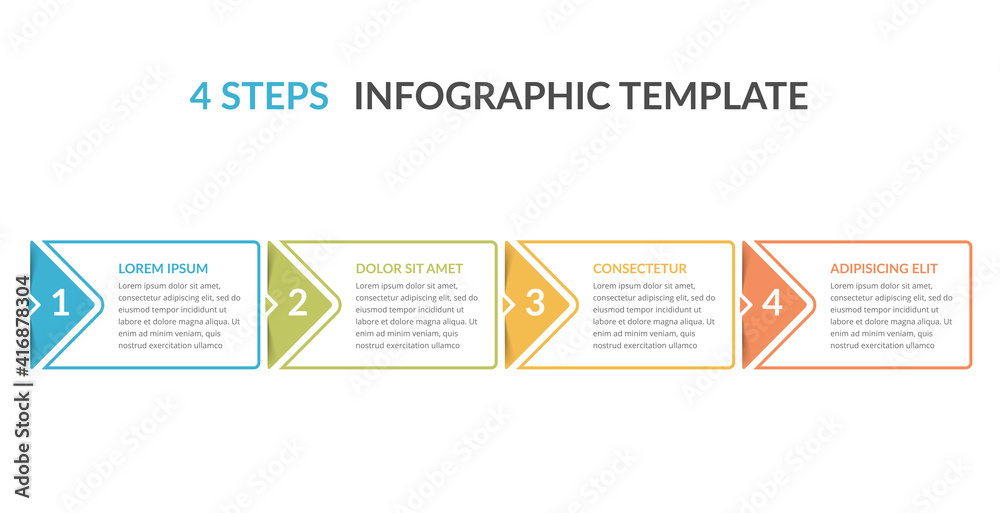 4 Steps - Infographic Template 4 Steps - Infographic Template