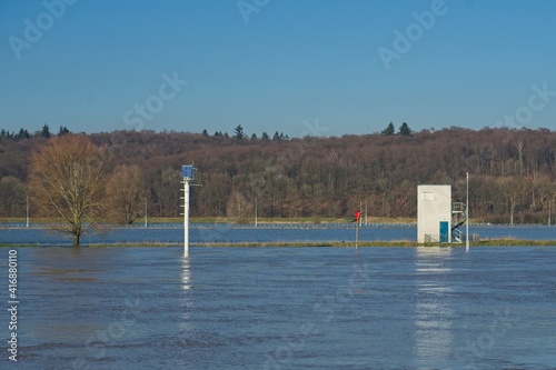 High water in the Rhine at Driel photo