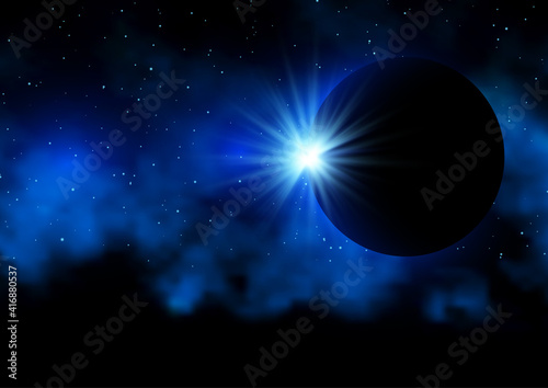 Solar eclipse background