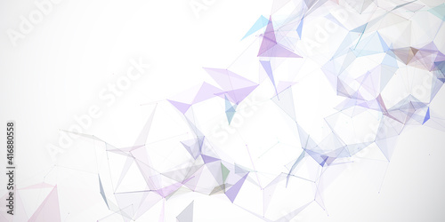 Abstract low poly banner design