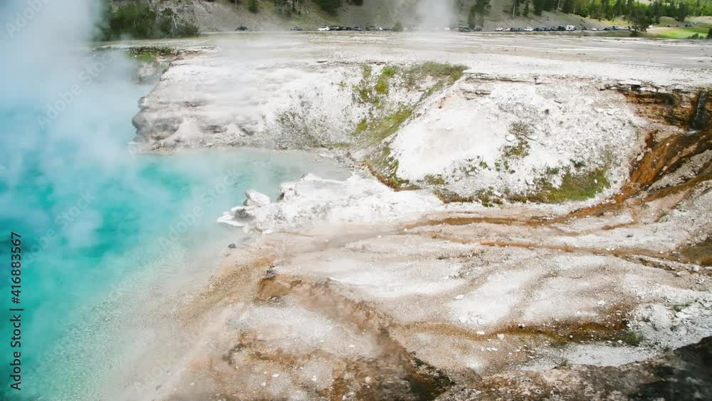 Yellowstone National Park, Wyoming. Turquoise Pool in Midway Geyser Basin Yellowstone National Park, Wyoming. Turquoise Pool in Midway Geyser Basin