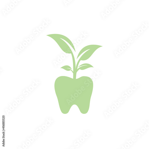 Dental tree vector logo design template. Dental tree vector logo template.