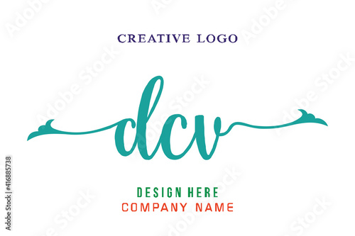 DCV lettering logo is simple, easy to understand and authoritative photo