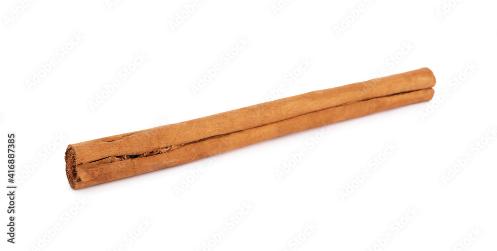 Aromatic dry cinnamon stick isolated on white Aromatic dry cinnamon stick isolated on white