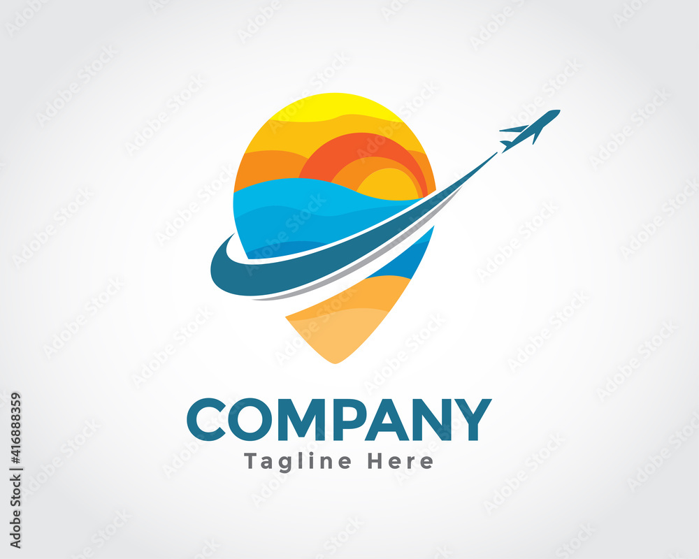 summer pin map location traveler logo symbol design illustration inspiration summer pin map location traveler logo symbol design illustration inspiration