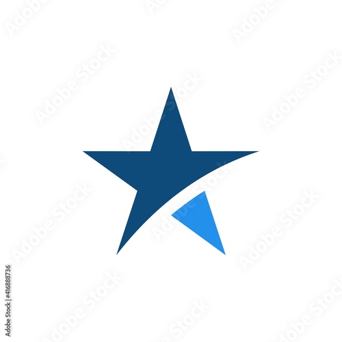 Abstract star logo icon design template elements