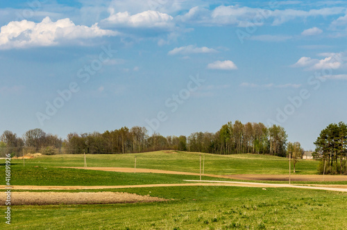 Spring view in the countryside.